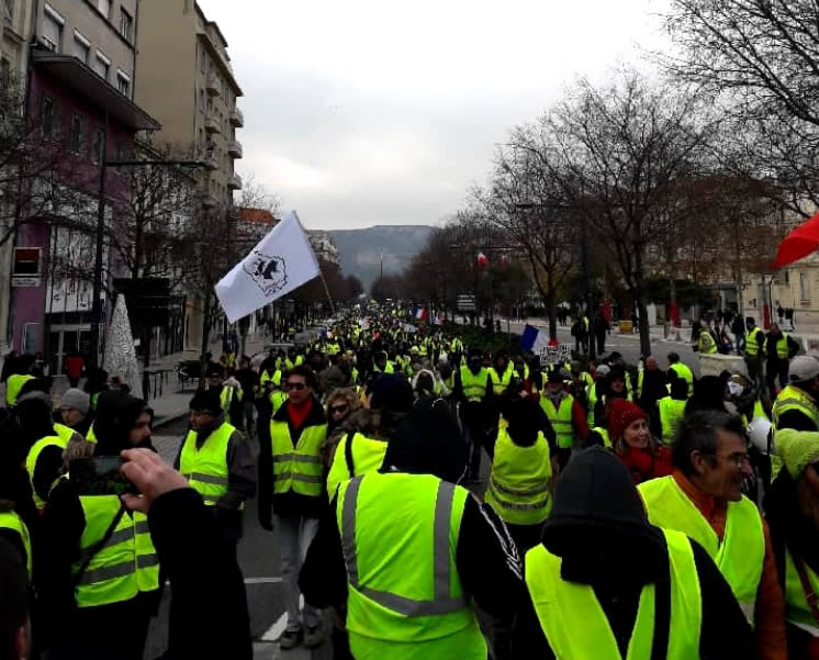 Valence 29 Décembre Grande Manifestation Gilets